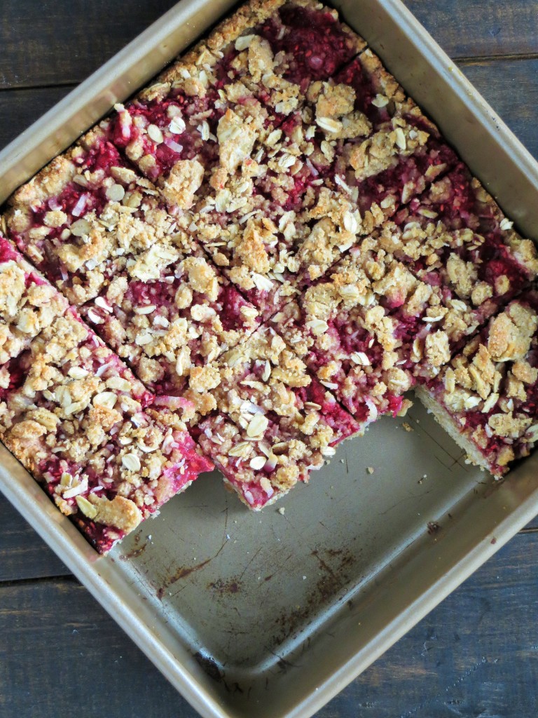 Raspberry Oat Breakfast Bars