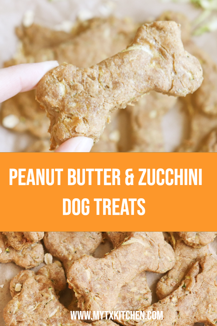 Peanut Butter and Zucchini Dog Treats