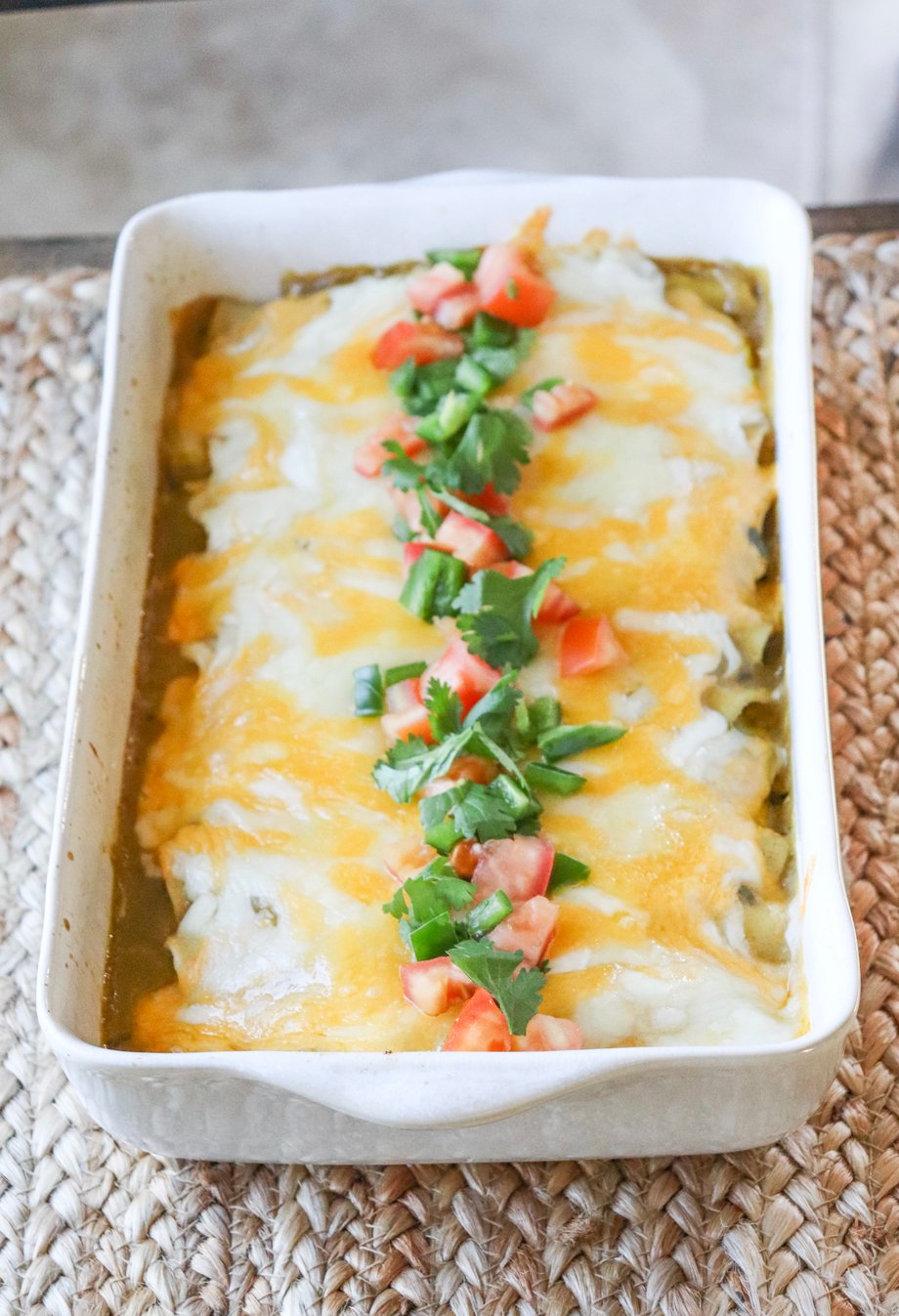 Green Chile Chicken Enchiladas - My Texas Kitchen