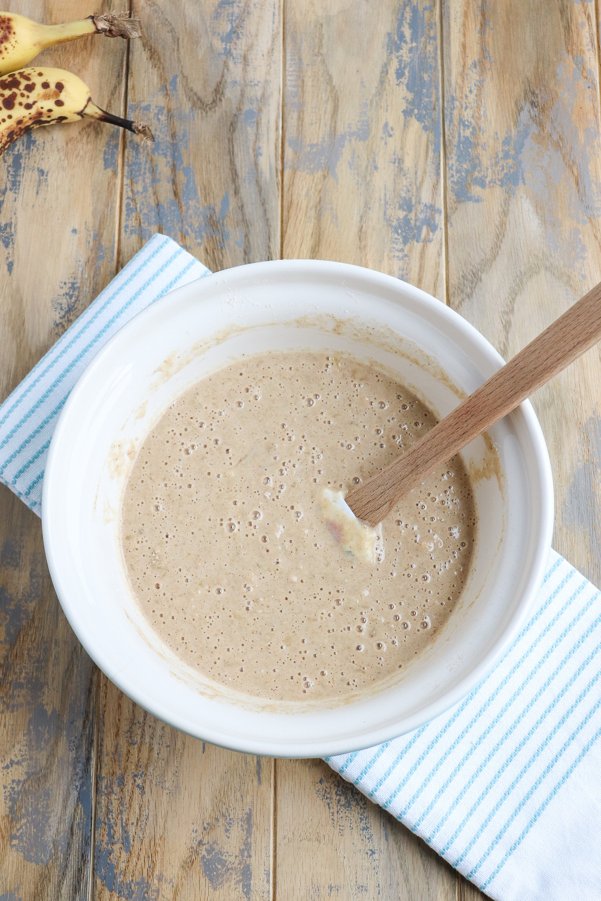 a bowl of pancake batter