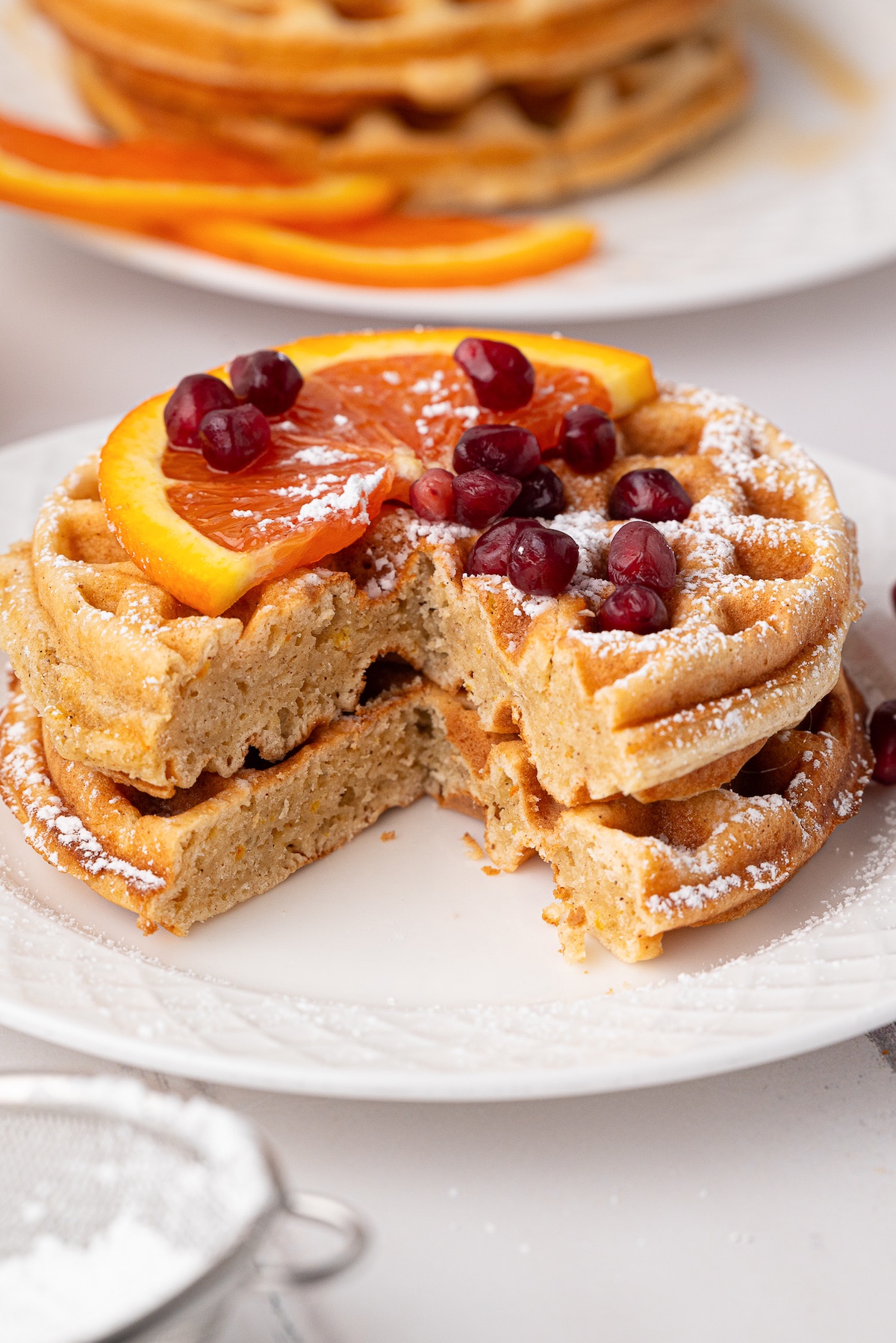 cut into waffles