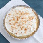 creamy pineapple cream cheese pie with whipped topping