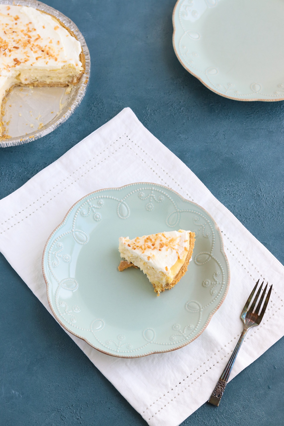 slice of pie on a plate