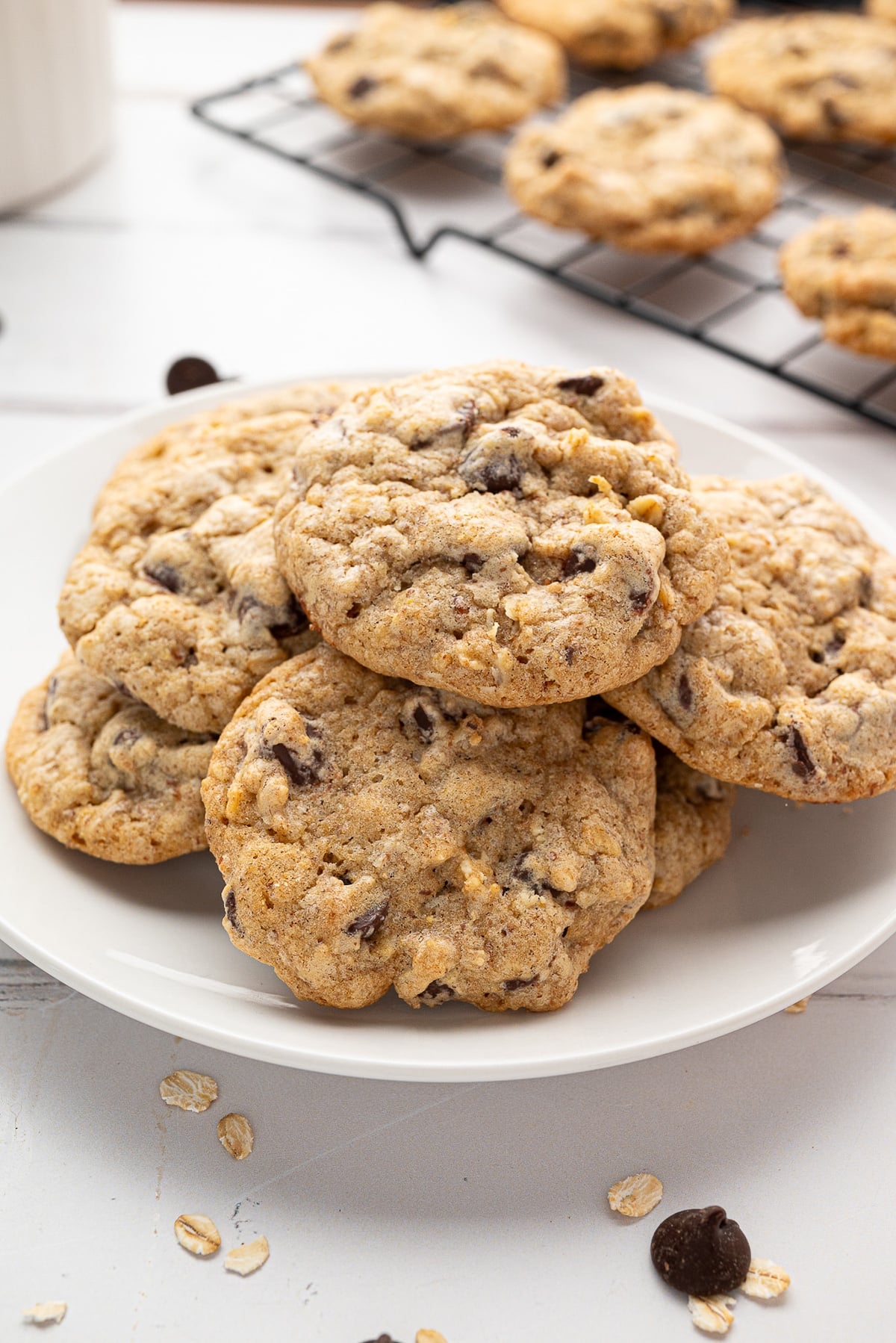 plate of baked cookies