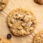 chewy whole wheat flax chocolate chip cookies