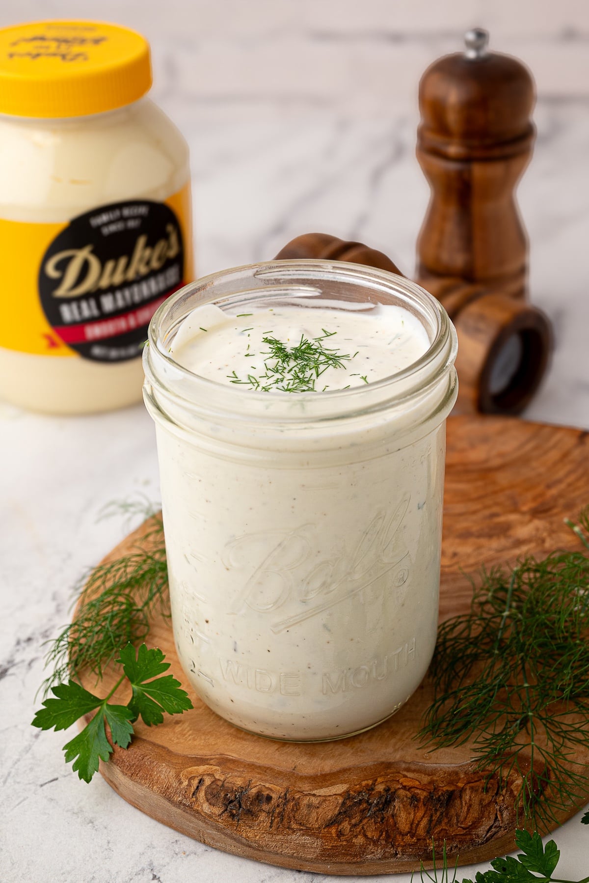 ranch dressing made with duke's mayonnaise