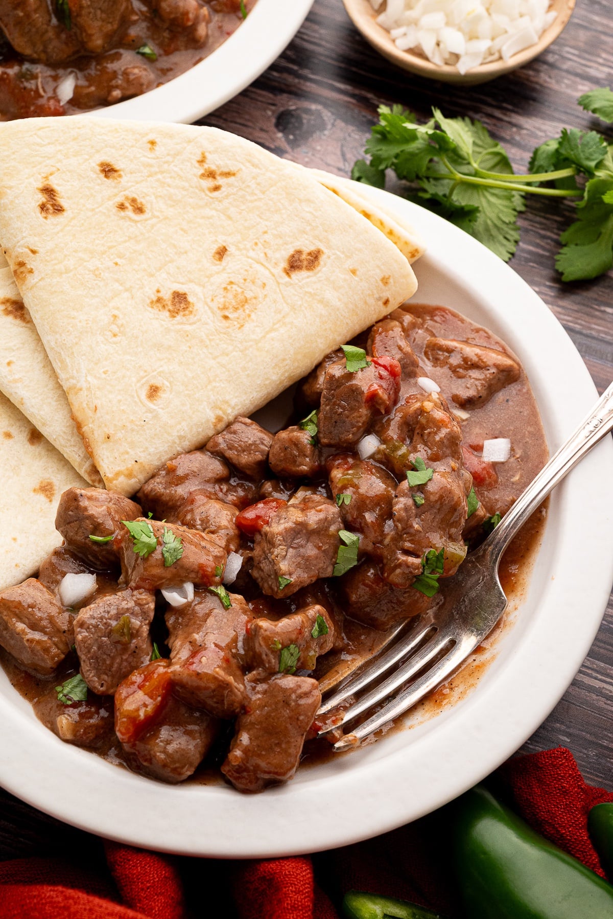 flour tortillas with savory beef