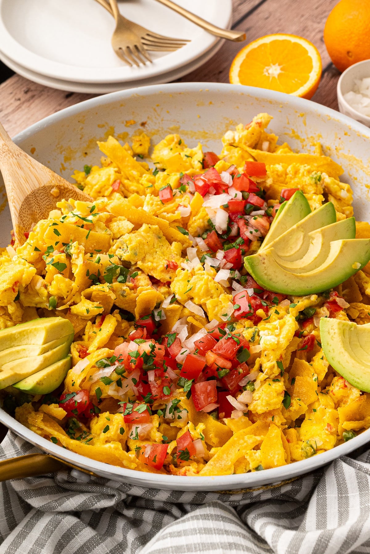 The absolute best family style Tex-Mex Migas.